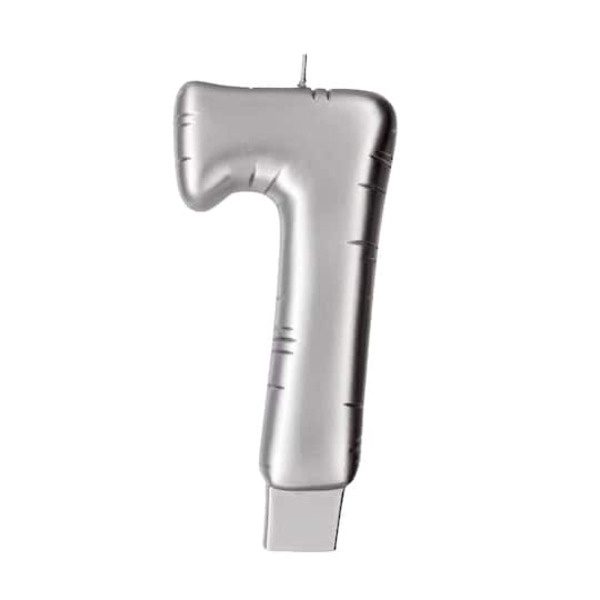 Makery Silver Number 7 Candle