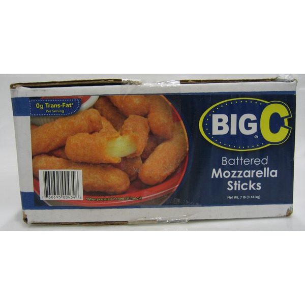 Frozen Big C - Battered Mozarella Sticks - 7 lbs