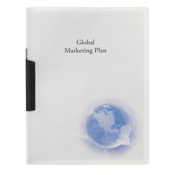 GBC Globe Design Swing-Clip Report Cover - 8 1/2" x 11"