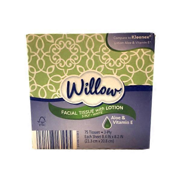 Willow Premium Facial Tissue With Lotion (75 ct) from ALDI Instacart