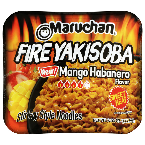 Maruchan Fire Yakisoba, Mango Habanero, 3.93 oz Same-Day Delivery