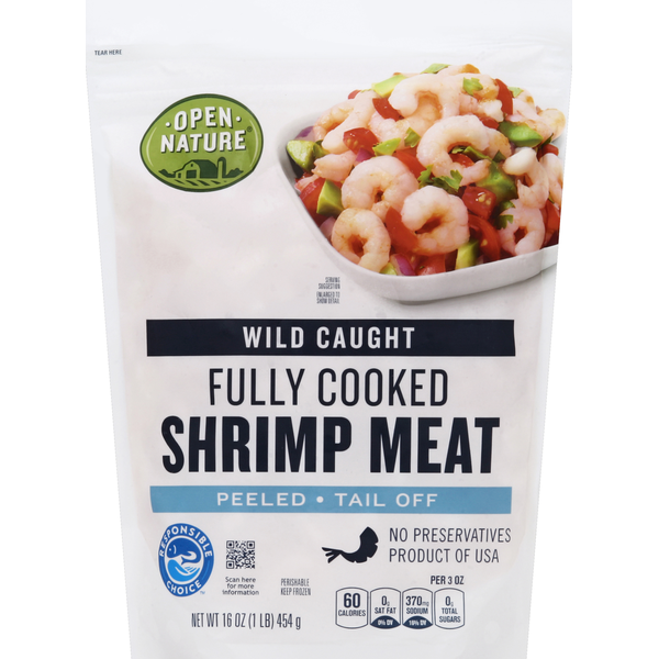 Open Nature Shrimp Meat, Wild Caught