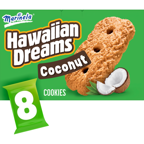 Marinela Hawaiian Dreams, 8 ct, Coconut, Cookies, 15.2 oz