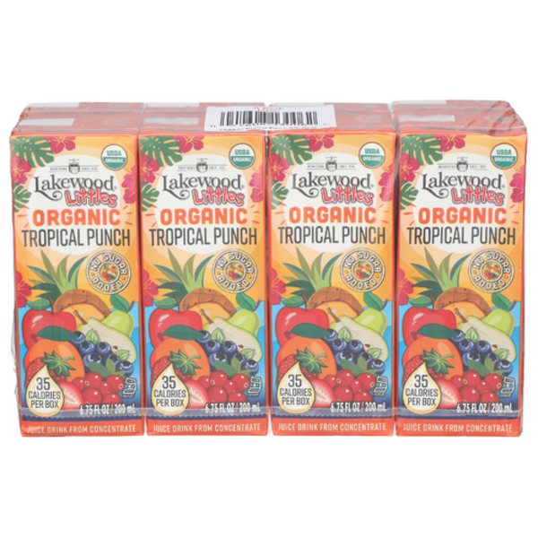 Lakewood Organic Tropical Punch Juice Boxes 8 Pack Same-Day