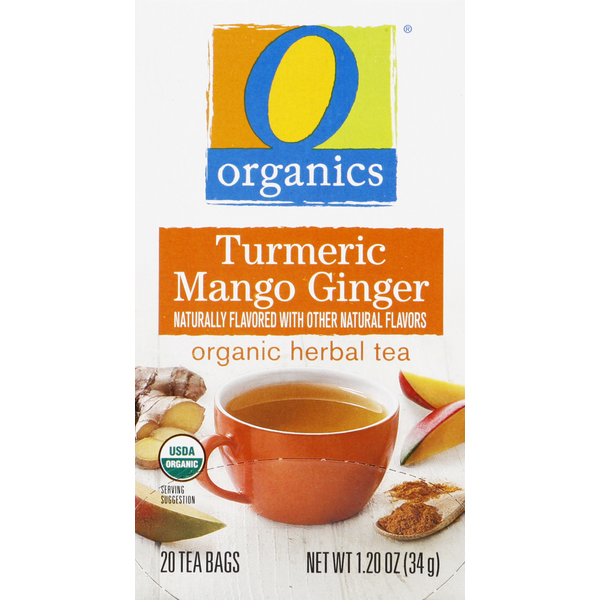O Organics Herbal Tea ,Organic, Turmeric Mango Ginger, Bags