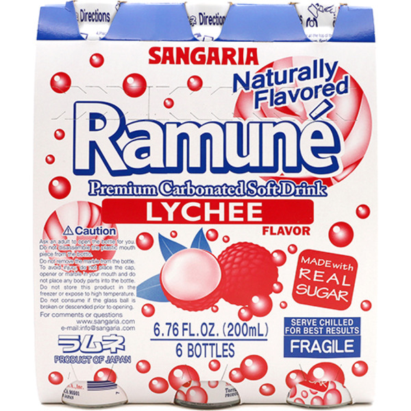 Hata Ramune Soft Drink, Lychee Flavor