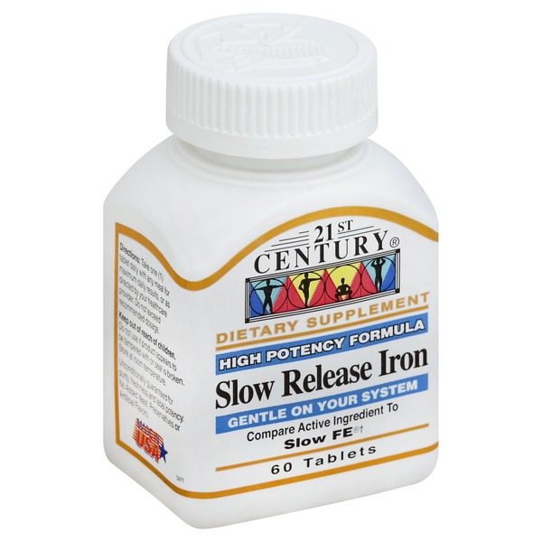 21st Century Foods Iron, Slow Release, Tablets (60 each) from CVS