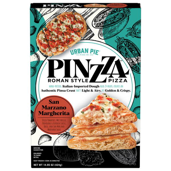 Urban Pie Pizza Co. Pizza, Roman Style, San Marzano Margherita
