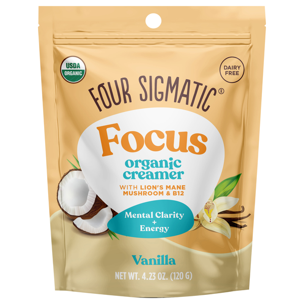 Four Sigmatic Organic Focus Vanilla Creamer Same-Day Delivery or