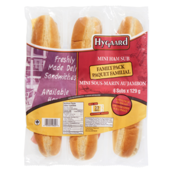 Wholesale Club Hygaard Mini Ham Sub Same-Day Delivery | Instacart