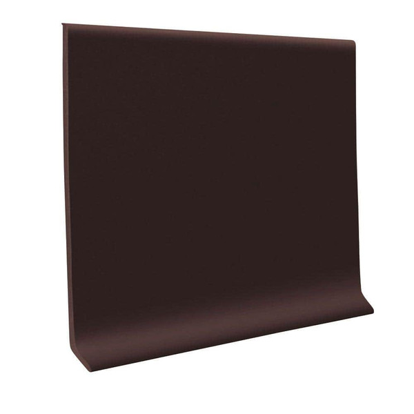 Roppe 700 Series Brown 4 In. X 1/8 In. X 120 Ft. Thermoplastic Rubber Wall Cove Base Coil