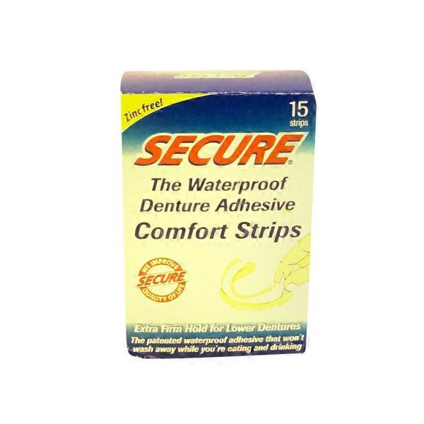 Secure Denture Adhesive Comfort Strips 15 Ct From Kroger Instacart