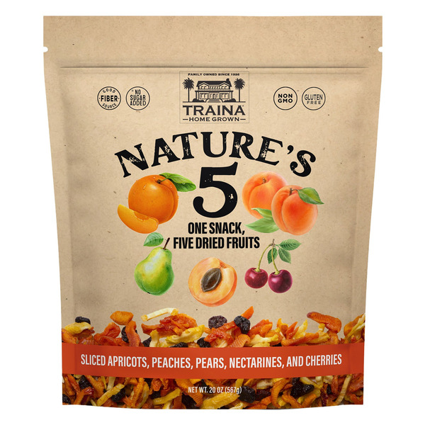 Traina Nature's 5 Dried Sliced Fruits, 20 oz