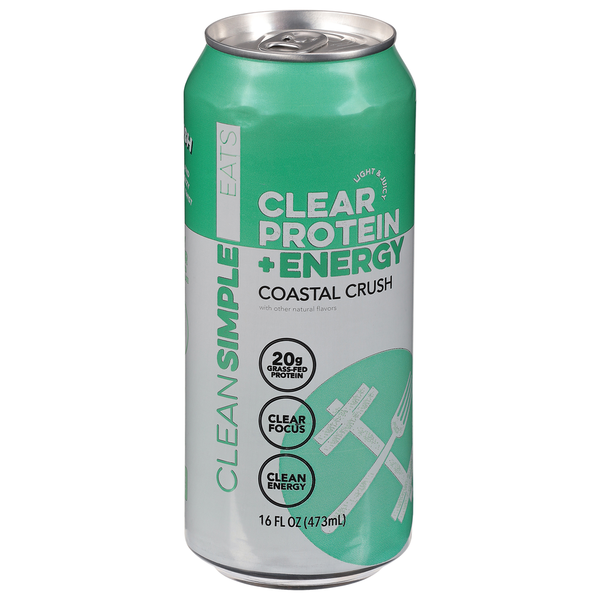 Clean Simple Eats Coastal Crush Clear Protein + Energy Drink Same