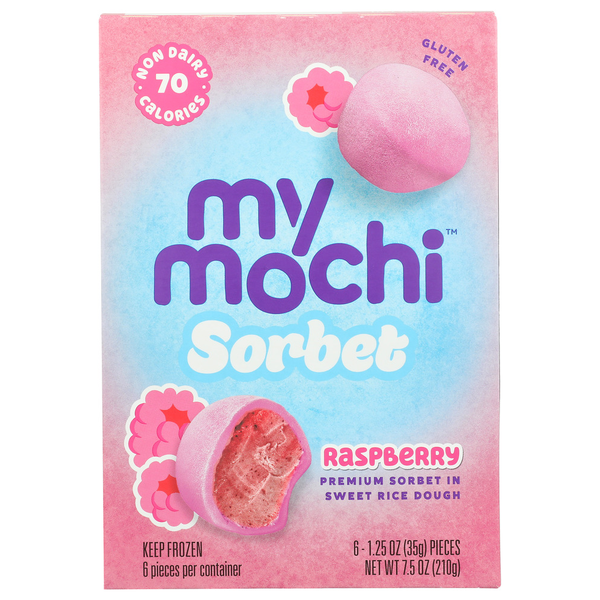 My/Mochi Raspberry Sorbet Mochi Ice Cream Same-Day Delivery or