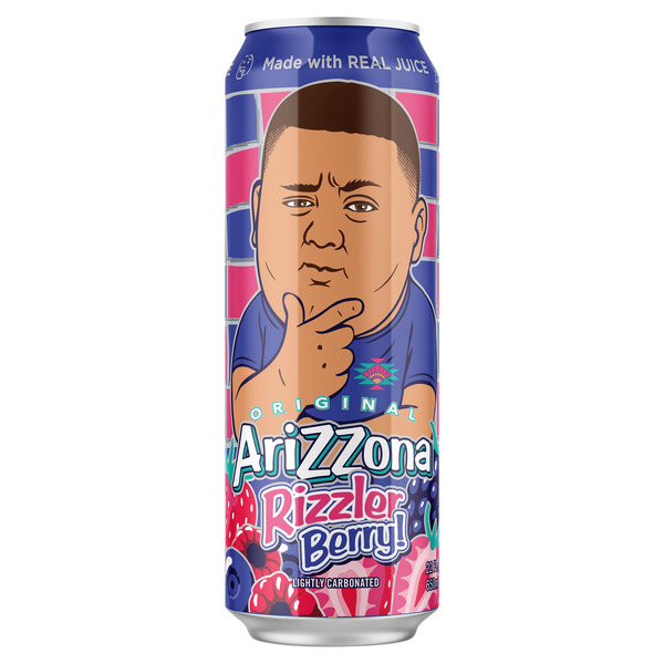 Arizzona Original Lightly Carbonated Rizzler Berry! Juice Same-Day