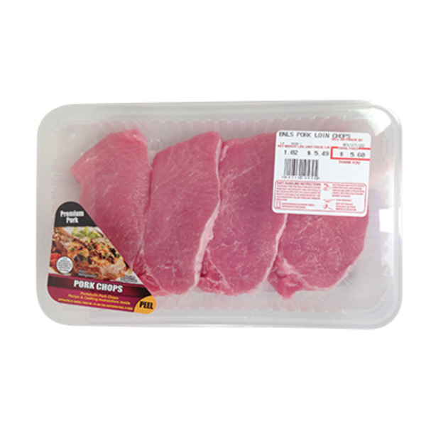 Randall Farm Boneless Thin Pork Chops