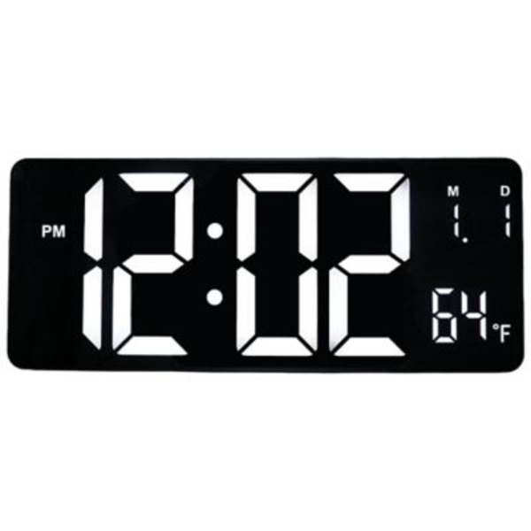 Ground Work Digital Clock with Indoor Temperature