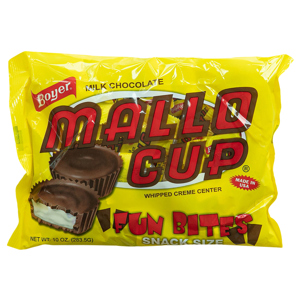 Boyer Mallo Cup, Milk Chocolate, Fun Bites, Snack Size Same-Day