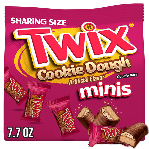 TWIX Minis Cookie Dough Candy Milk Chocolate Bars Sharing Size