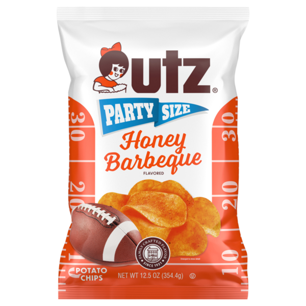 Utz Honey Barbeque Flavored Potato Chips Party Size