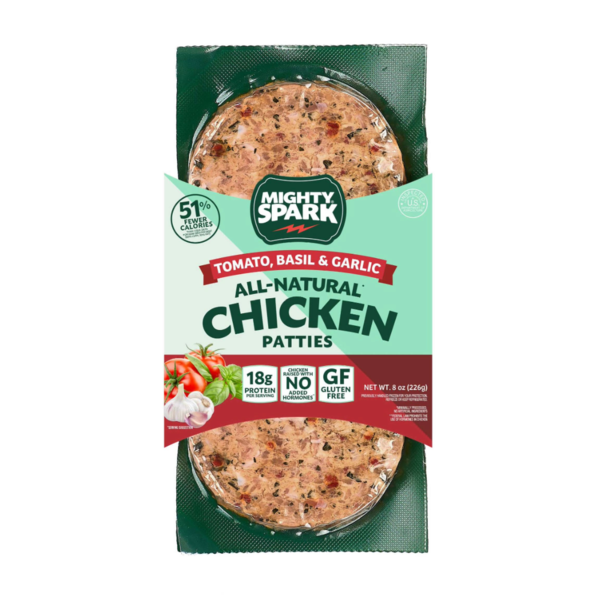 Mighty Spark Tomato, Basil & Garlic Patties