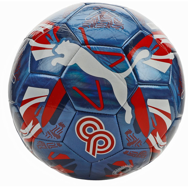 PUMA Christian Pulisic CP10 Road Graphic Training Soccer Ball, Size 3 - Blazing Blue/Fast Red/White