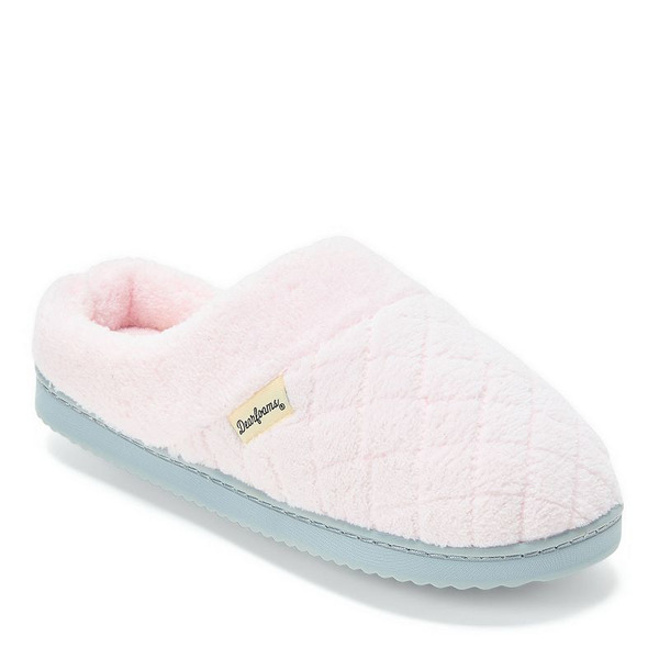 Dearfoams Libby Women's Quilted Terry Clog Slippers, Size: Medium, Dark Pink