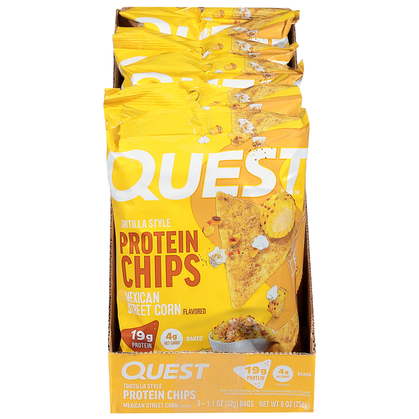 Quest Tortilla Style Mexican Street Corn Flavored Protein Chips