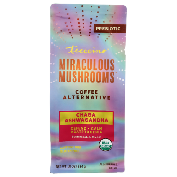 Teeccino Organic Ashwagandha Mushroom Herbal Coffee