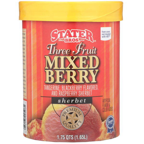 Stater Bros Three Fruit Mixed Berry Tangerine, Blackberry Flavored, And