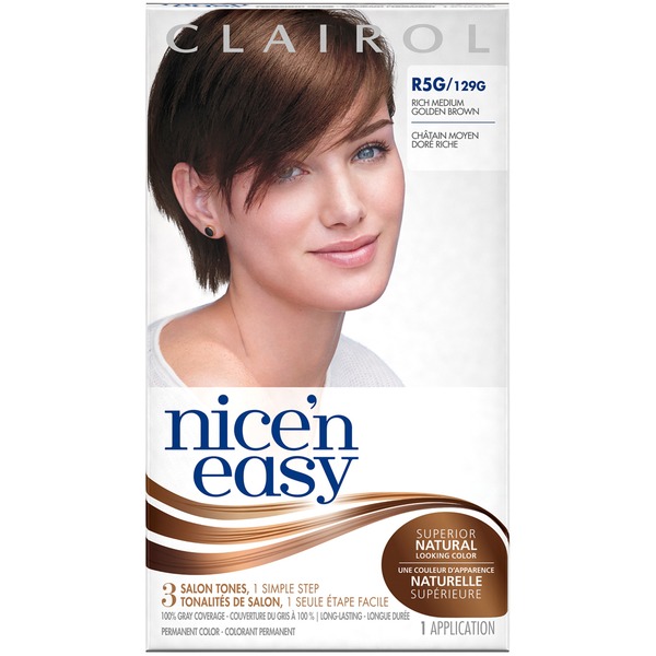 Clairol Nice N Easy R5g 129g Rich Medium Golden Brown Permanent