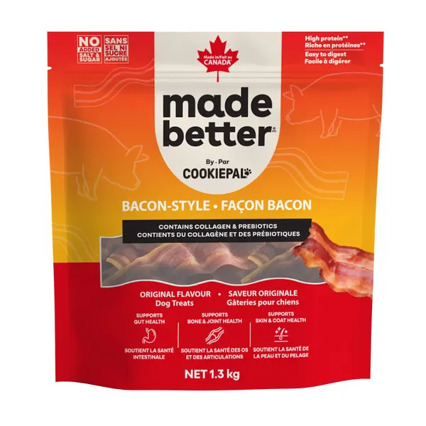 Made Better Bacon-Style Collagen & Prebiotic Dog Treats