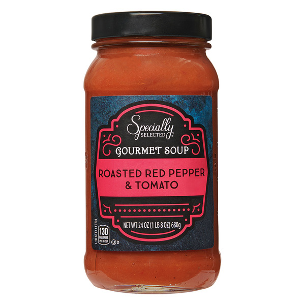 ALDI Specially Selected Roasted Red Pepper & Tomato Jarred Soup Same