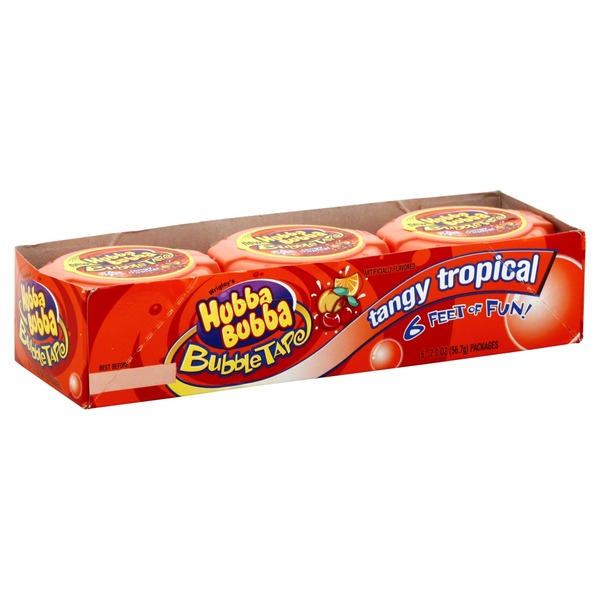 Hubba Bubba Bubble Gum, Tangy Tropical (6 each) Instacart