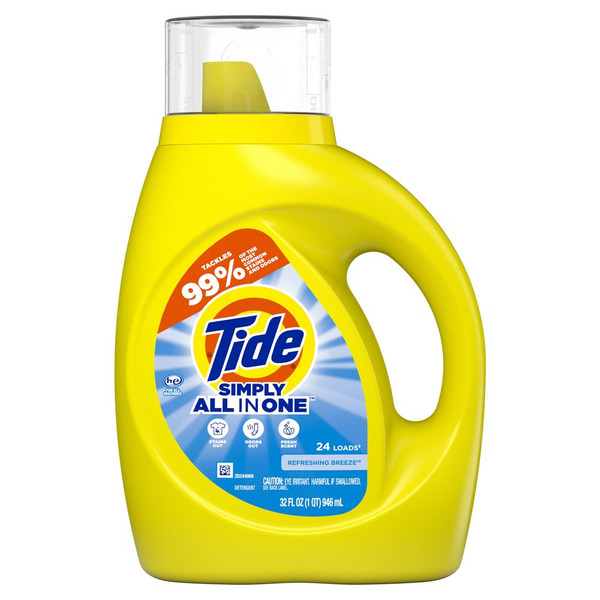 Tide Liquid HE Simply All in One Refreshing Breeze 24 Load 32z