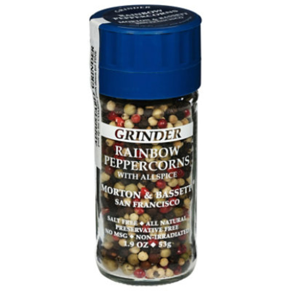 Morton & Bassett Spices Rainbow Peppercorns, with Allspice, Grinder