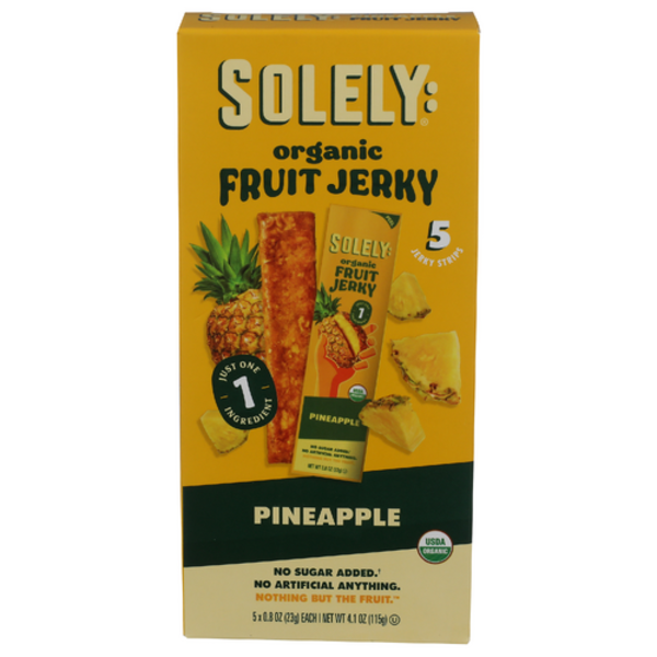 Solely Organic Pineapple Fruit Jerky 5 Pack