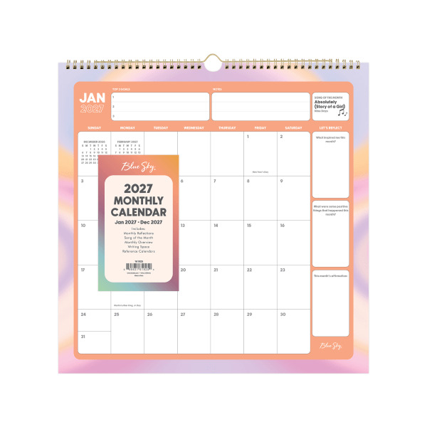 Blue Sky 2027 Europa Monthly Wall Calendar, 12 x 12 in - January to December