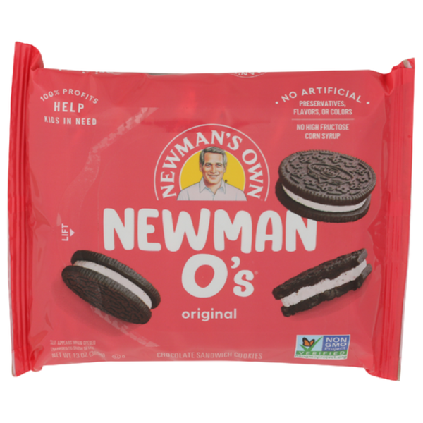 Newman's Own Newman O�s Original Chocolate Sandwich Cookies