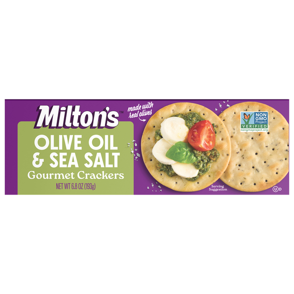 Milton's Gourmet Olive Oil & Sea Salt Crackers