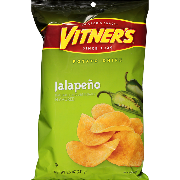 Vitner's Potato Chips, Jalapeno Flavored (8.5 oz) Instacart