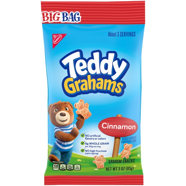 Teddy Grahams Cinnamon Graham Snacks Big Bag (3 oz) Instacart