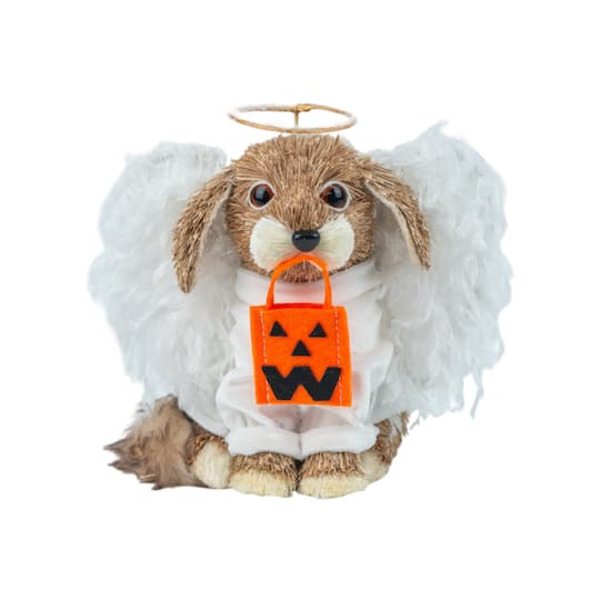 Ashland Natural Sisal Dog Angel Decorative Figurine