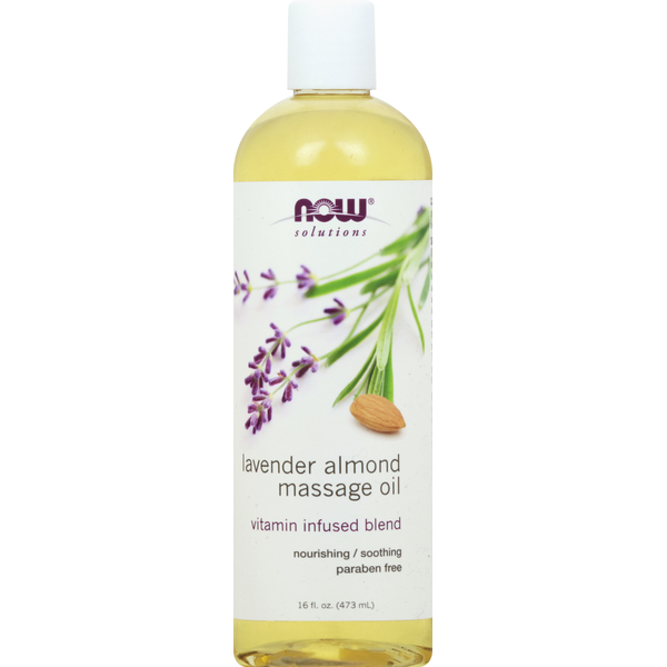 Now Massage Oil, Lavender Almond (16 oz) Instacart