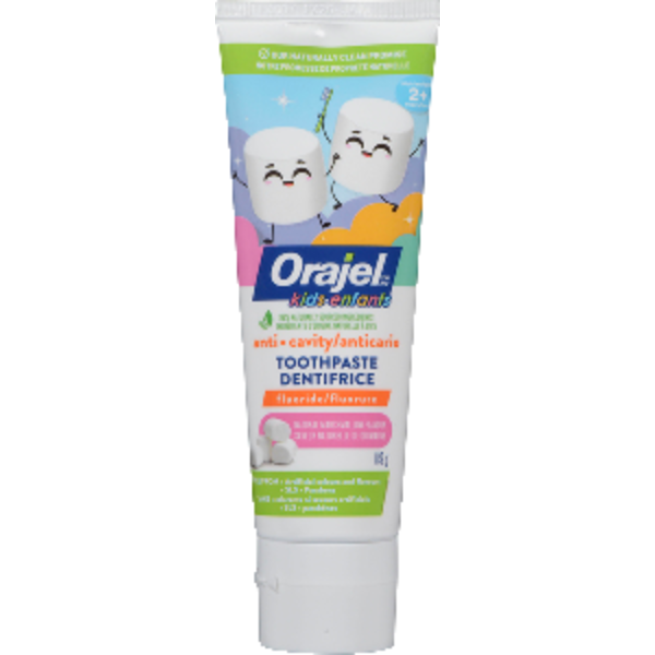 Orajel Kids' Marshmallow Flavor Anti Cavity Fluoride Toothpaste Same ...