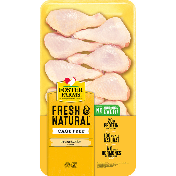 Foster Farms Fresh & Natural Chicken Drumsticks Value Pack