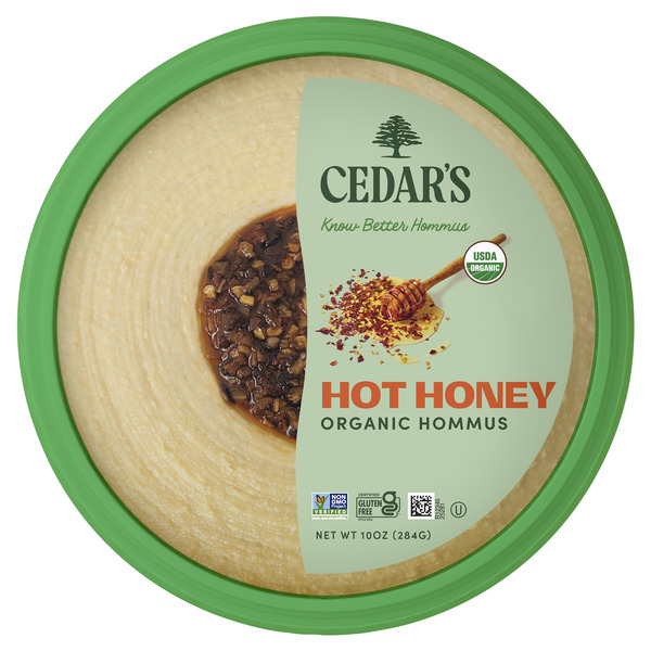 Cedar's Topped Organic Hot Honey Hummus