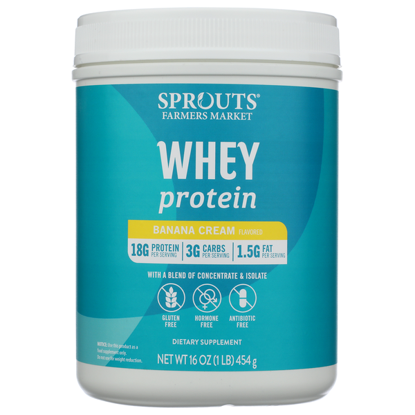 Sprouts Banana Cream Whey Protein Same-Day Delivery or Pickup