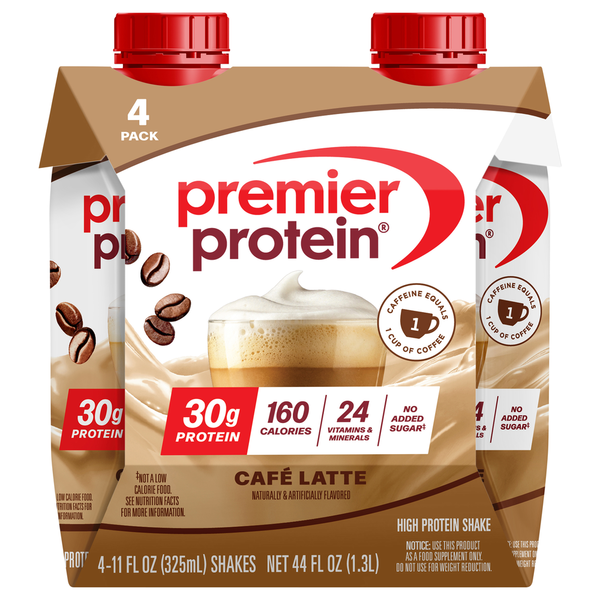Premier Protein Cafe Latte High Protein Shake Same-Day Delivery or